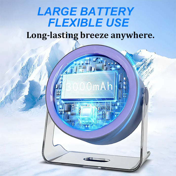 📢📢50% OFF !!🌬️ Mini Desk Fan with 100-Speed Control & Digital Display — Precision Airflow, Long Battery Life & Silent Operation