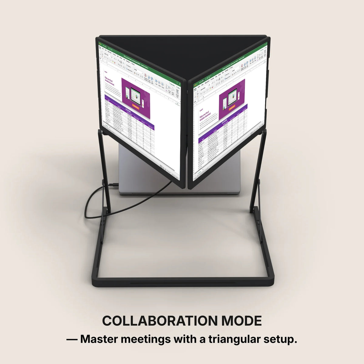 Triple-Screen Laptop Extender