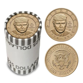 President Donald J. Trump 2026 $1 Coin Roll – America 250 - Official Declaration of Independence Roll