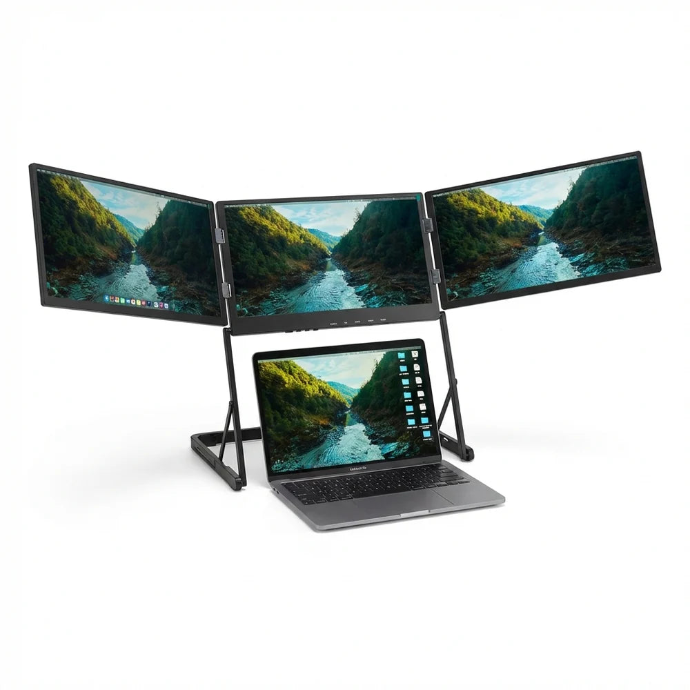 Triple-Screen Laptop Extender
