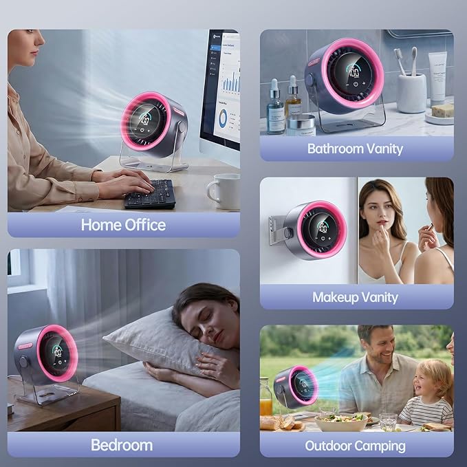 📢📢50% OFF !!🌬️ Mini Desk Fan with 100-Speed Control & Digital Display — Precision Airflow, Long Battery Life & Silent Operation