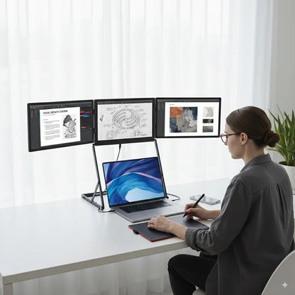 Triple-Screen Laptop Extender