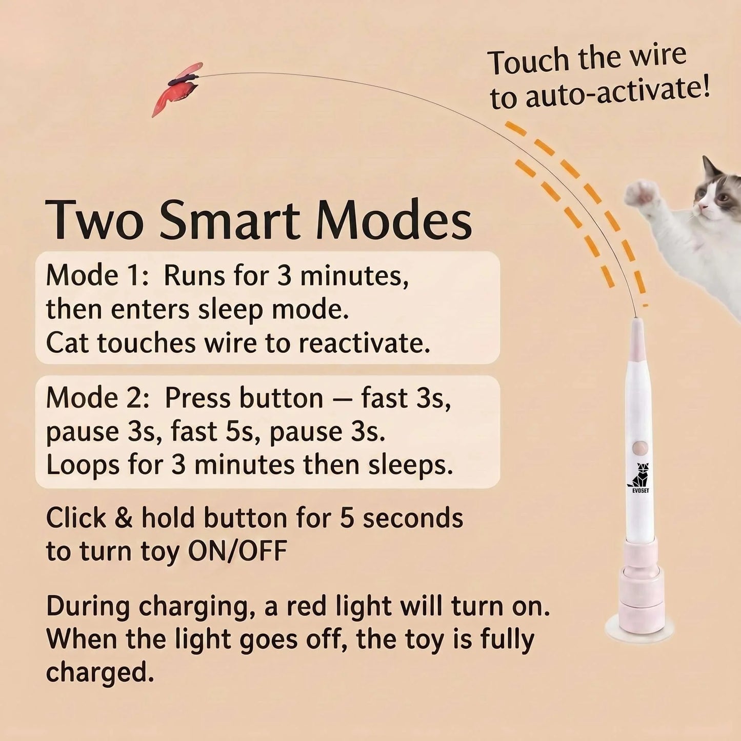 AzzenKa™  Smart Butterfly Cat Toy 🐾 V3