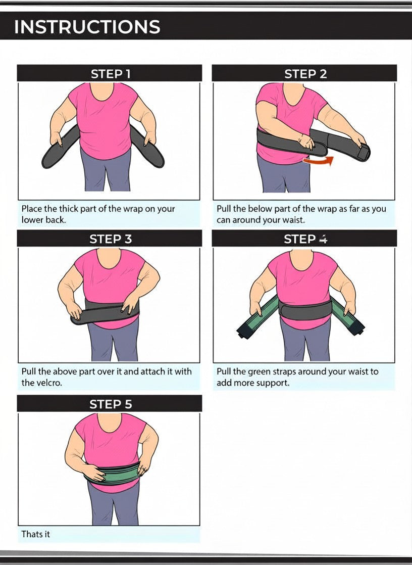 Dual-Compression Back & Hips Stability Brace