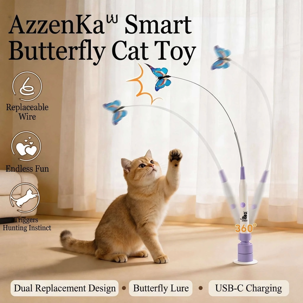 AzzenKa™  Smart Butterfly Cat Toy 🐾 V3